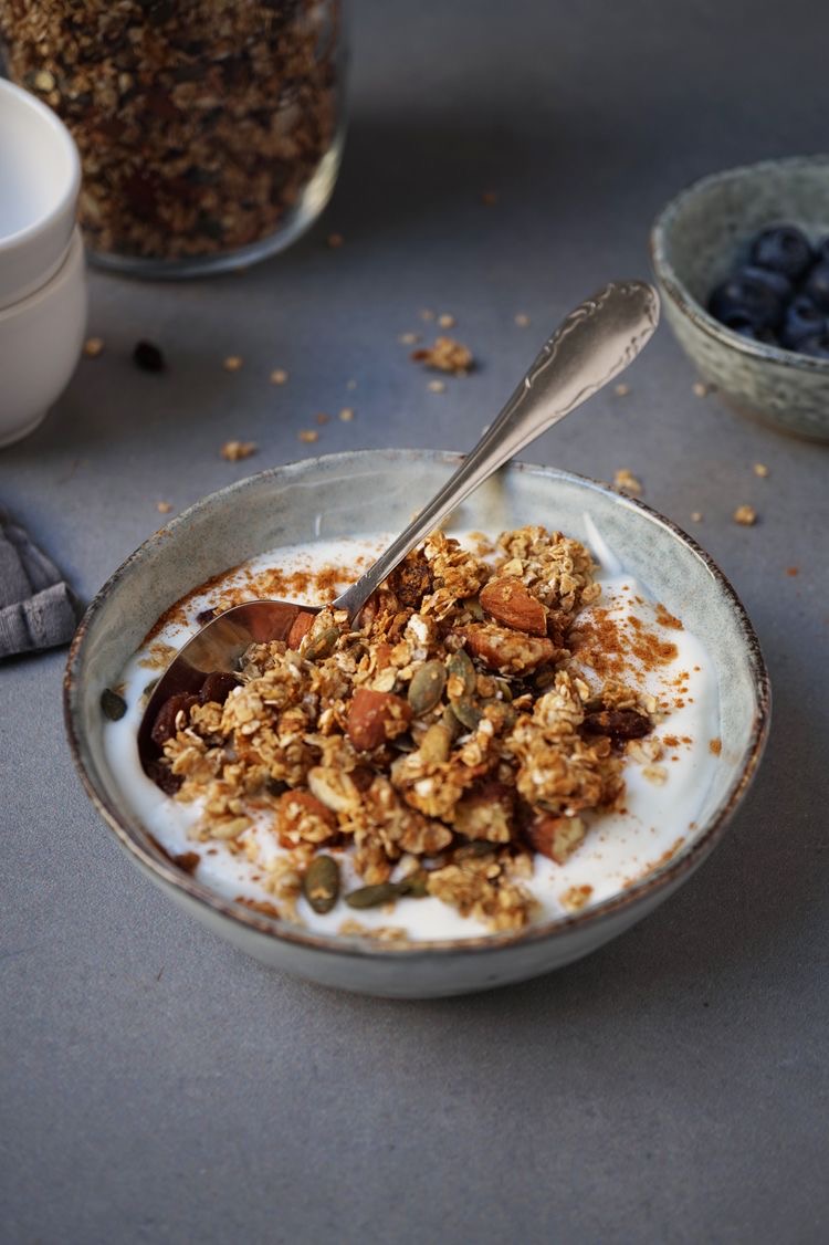 granola met banaan