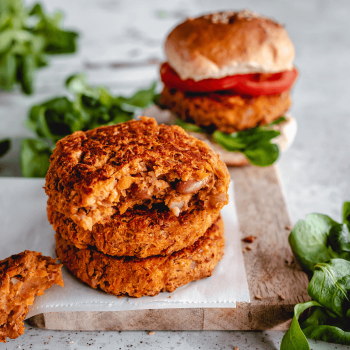 Vegetarische bonenburgers