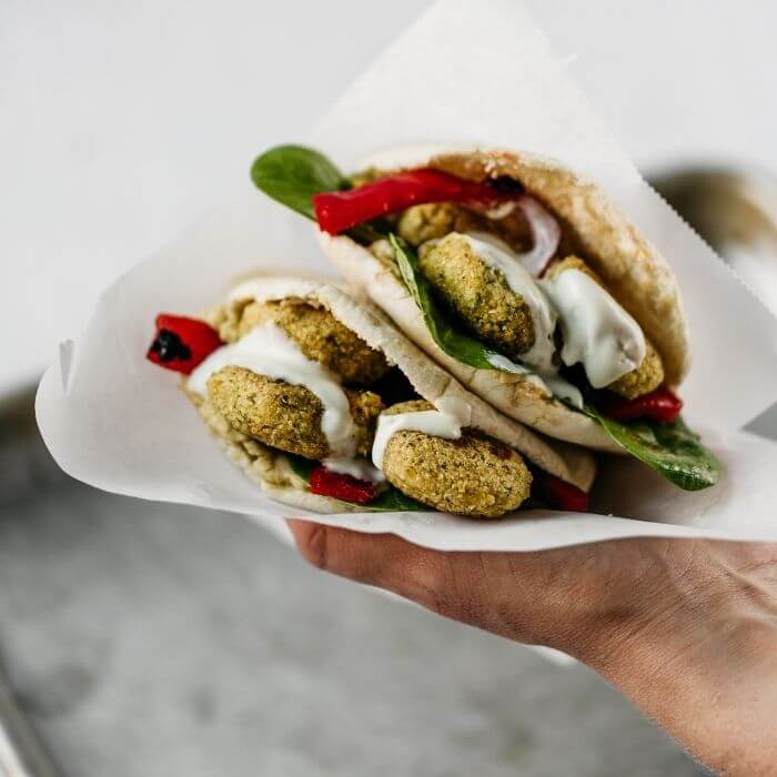 Pita falafel