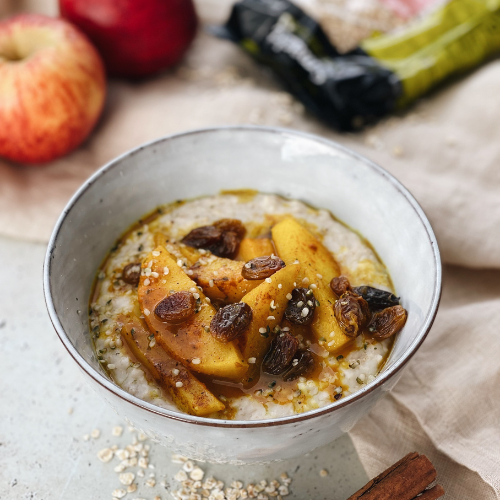 Havermout met gestoofde appel
